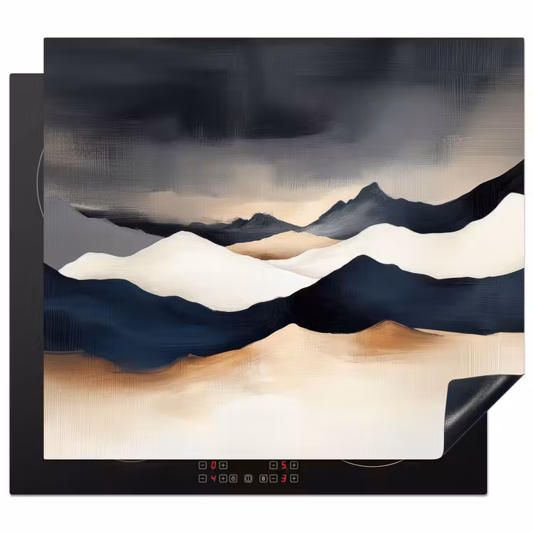 Protector de inducción - Montañas - Azul oscuro - Paisaje — 1