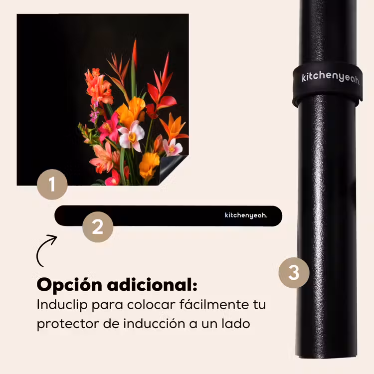Protector de inducción - Ramo - Flores - Exótico — 8