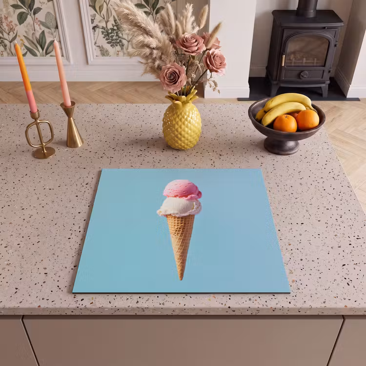 Protector de inducción - Scoop helado - cono - Azul — 3