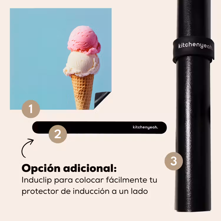 Protector de inducción - Scoop helado - cono - Azul — 8