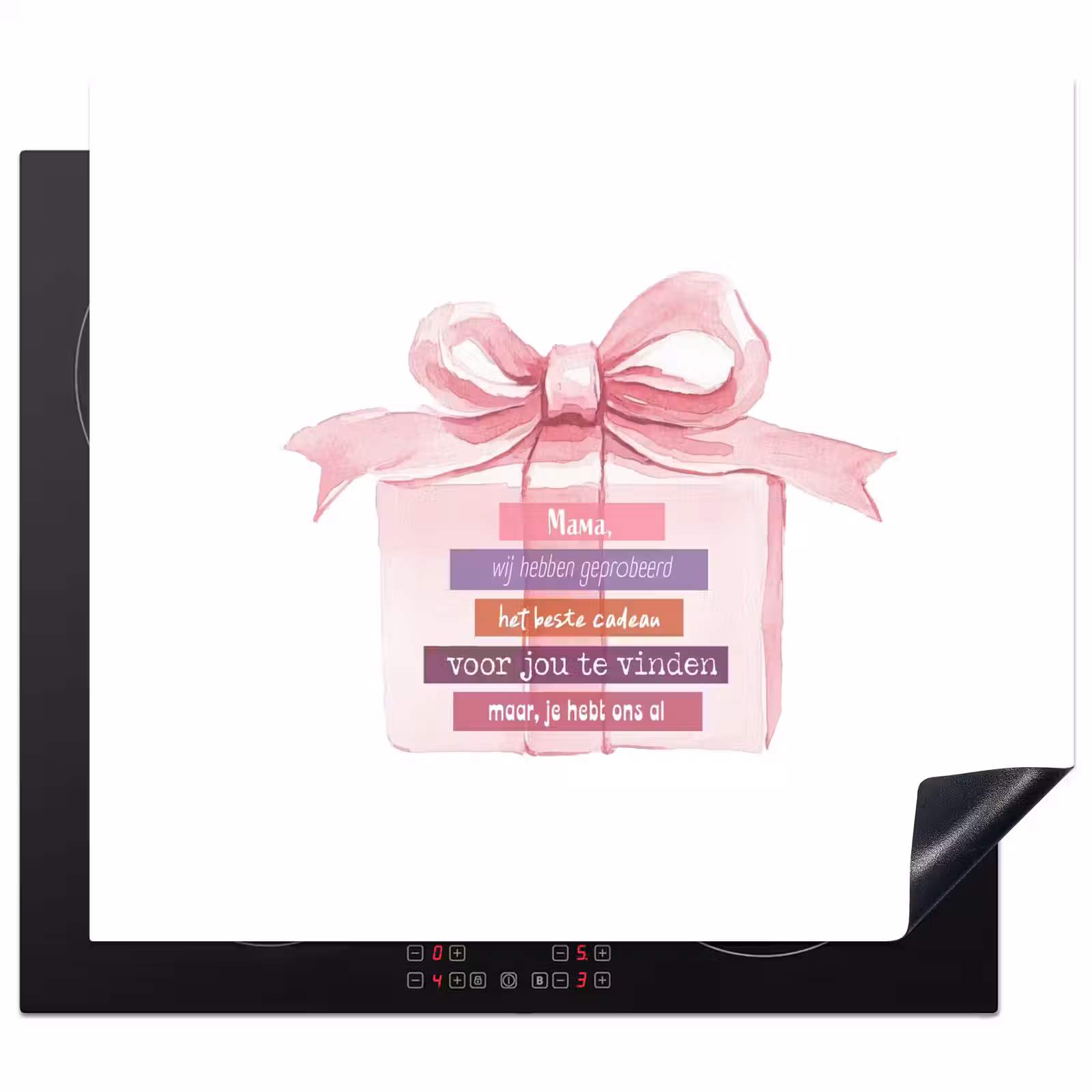 Protector de inducción - Regalo - Lazo - Texto - Rosa — 1