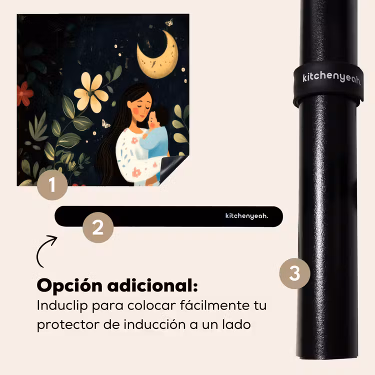 Protector de inducción - Madre - Niño - Colorido - Flores — 8