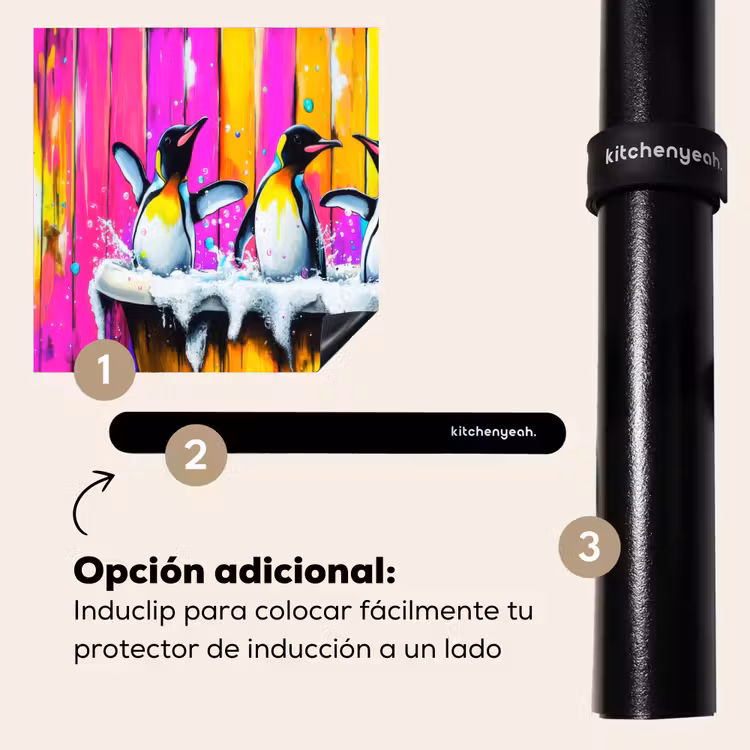 Protector de inducción - Pingüinos - Bañera - Colorido - Espuma — 8