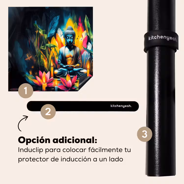 Protector de inducción - Velas - Flores - Buda - Agua — 8