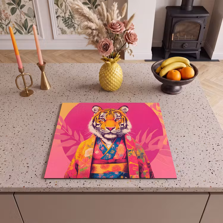 Protector de inducción - Tigre - Kimono - Plantas - Rosa — 3