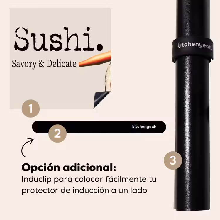 Protector de inducción - Sushi - Salmón - Arroz - Japonés — 8