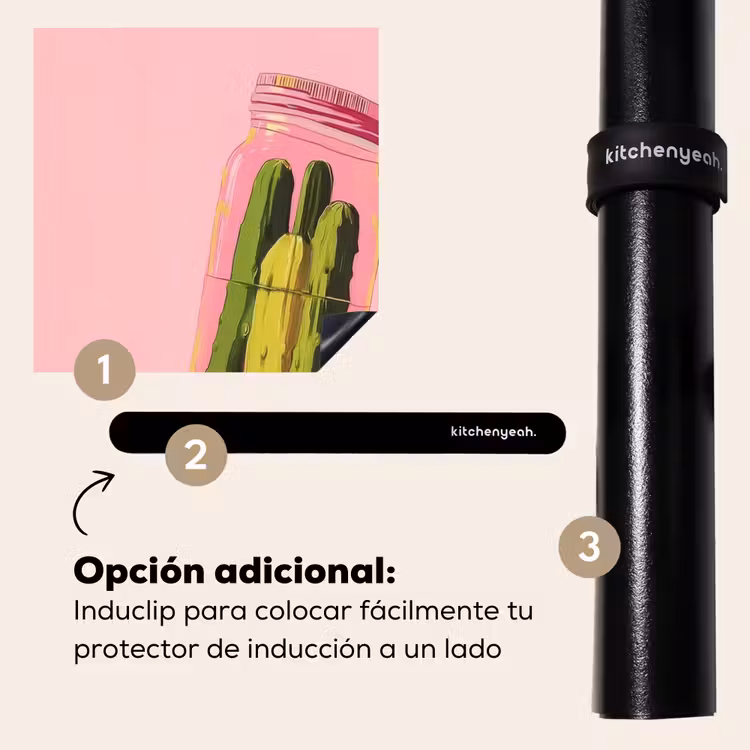 Protector de inducción - Pepinillos - Maceta - Tono - Rosa — 8