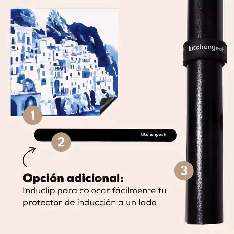 Protector de inducción - Pueblo - Muro de roca - Bote de remos - Agua — 8