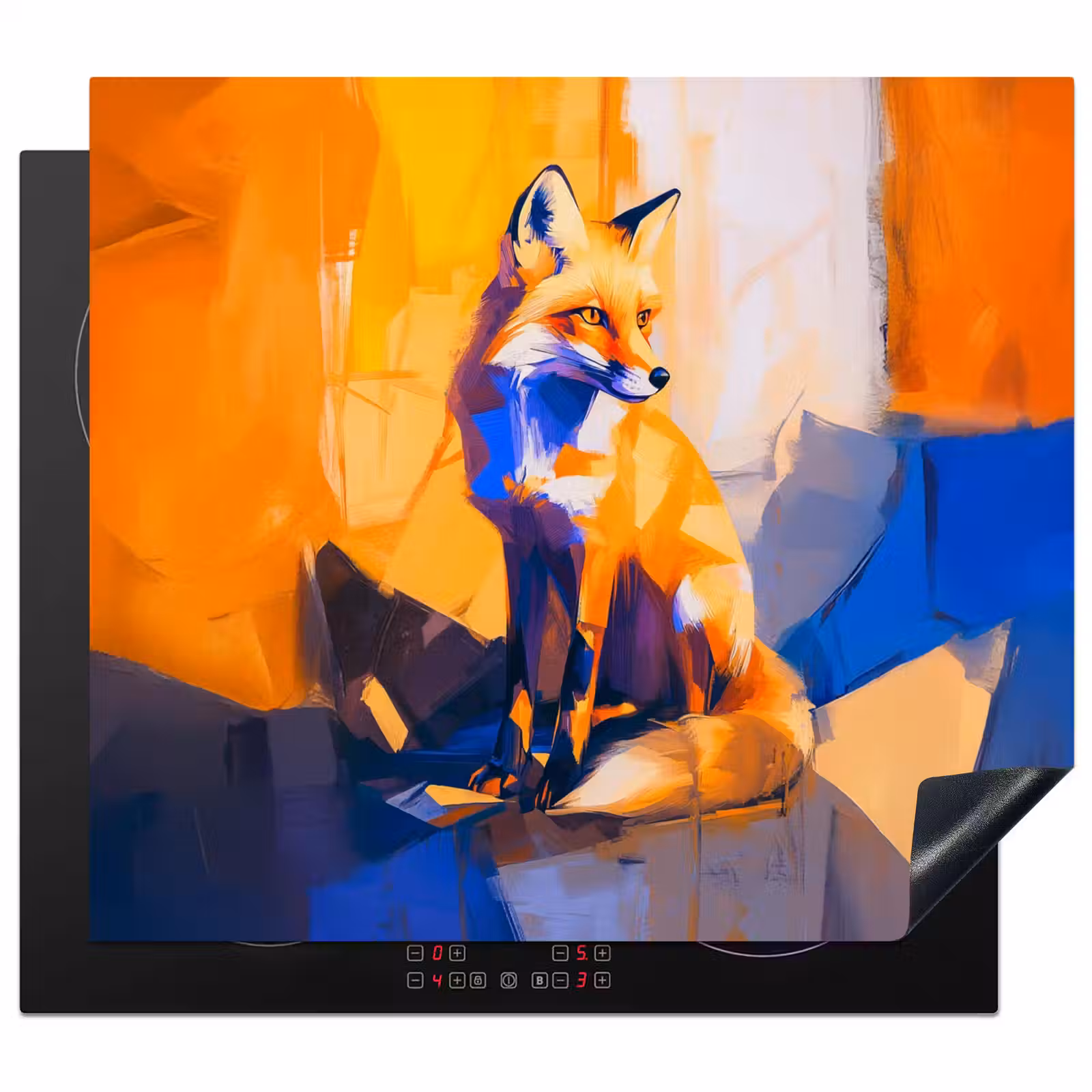 Protector de inducción - Zorro - Naranja - Formas - Abstracto — 1