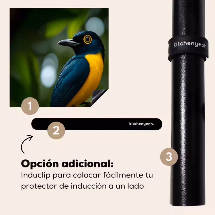 Protector de inducción - Pájaro - Rama - Amarillo - Hojas — 8