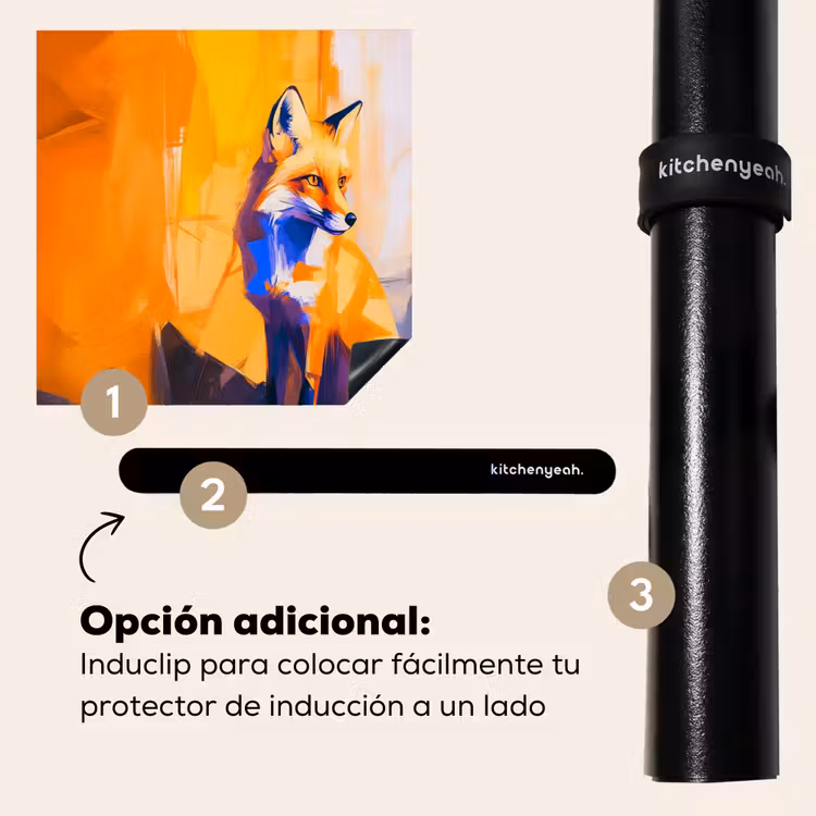 Protector de inducción - Zorro - Naranja - Formas - Abstracto — 8