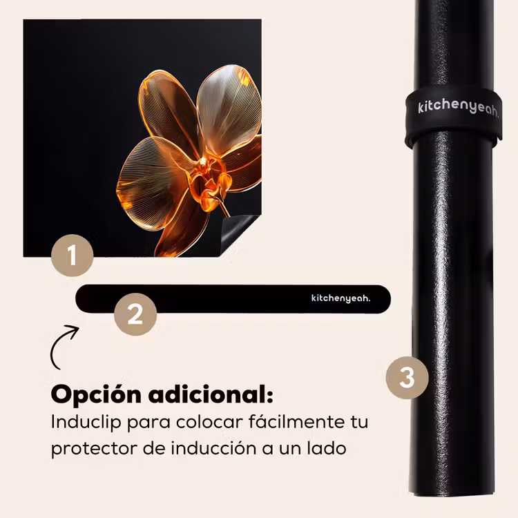 Protector de inducción - Orquídea - Transparente - Flor — 8