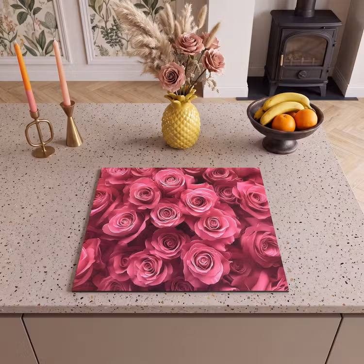 Protector de inducción - Rosas - Rosa - Flor — 3
