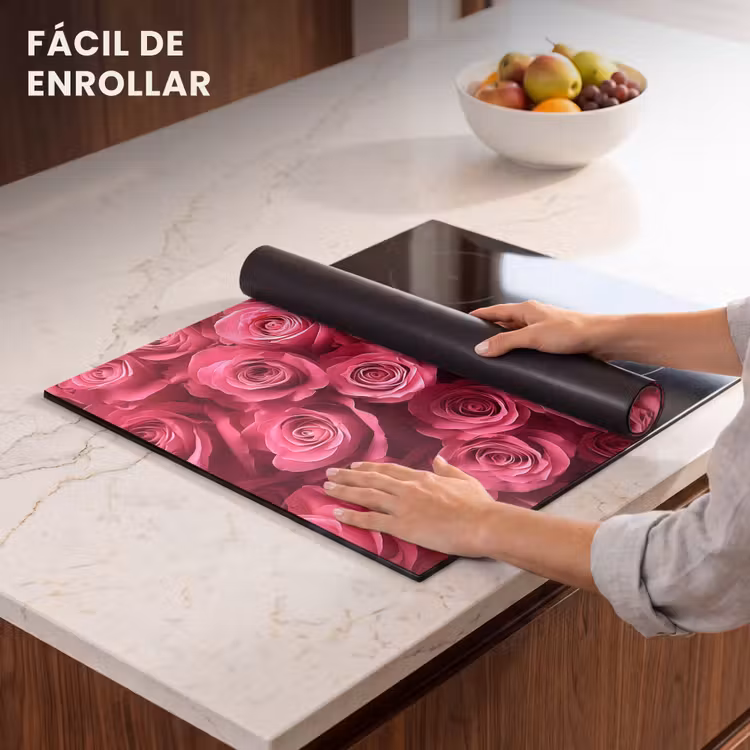 Protector de inducción - Rosas - Rosa - Flor — 7