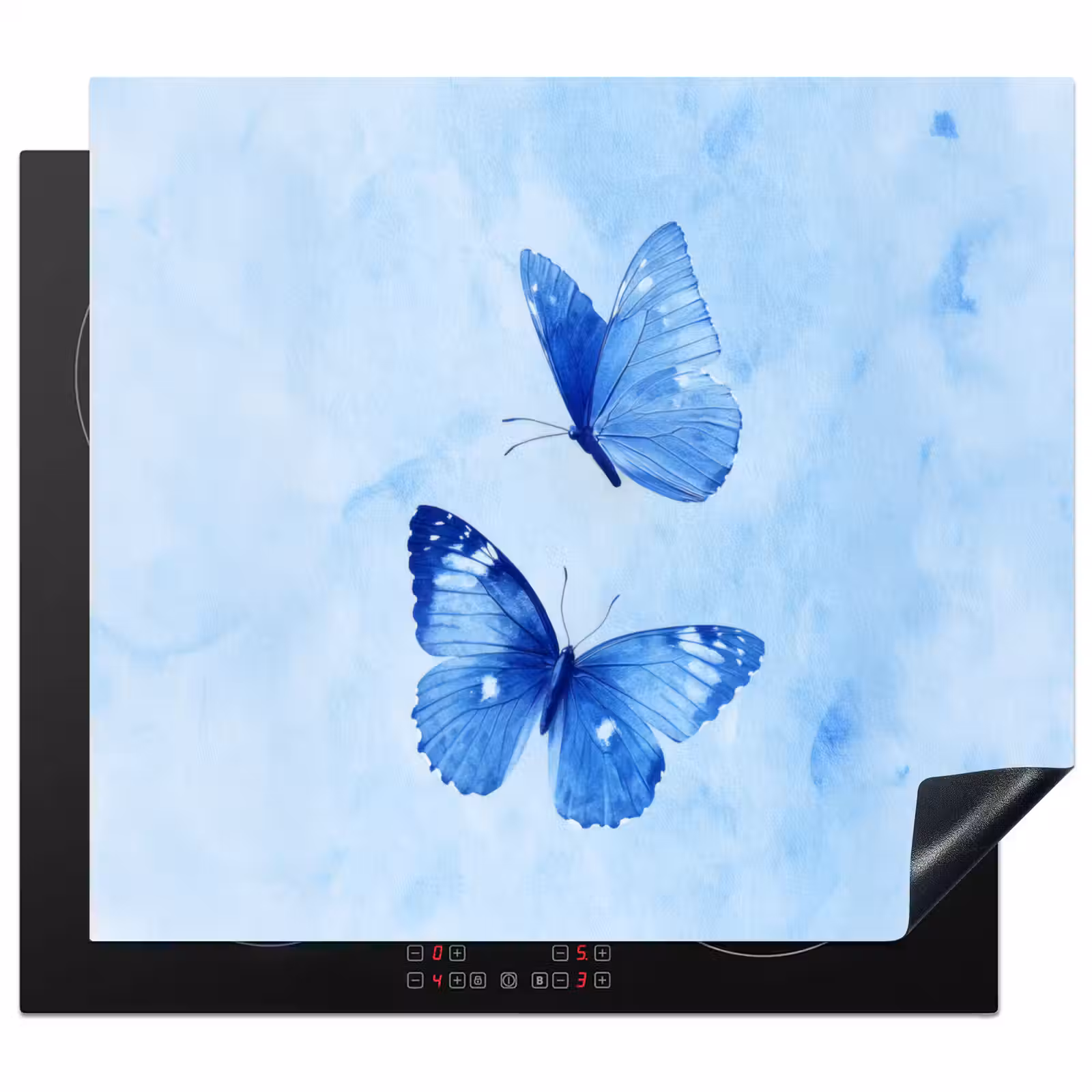 Protector de inducción - Mariposas - Ornamental - Azul — 1