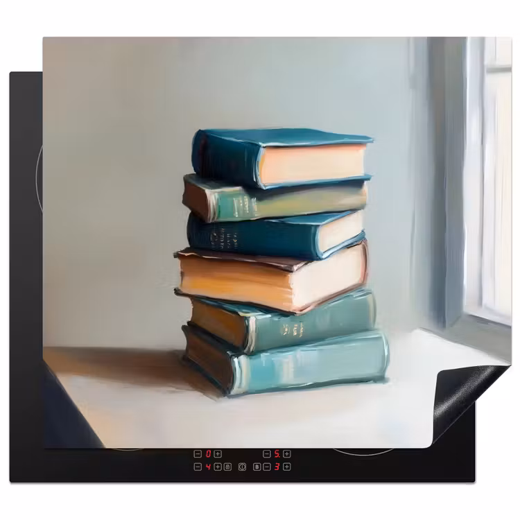 Protector de inducción - Pila - Libros - Verdes - Luz del día — 1