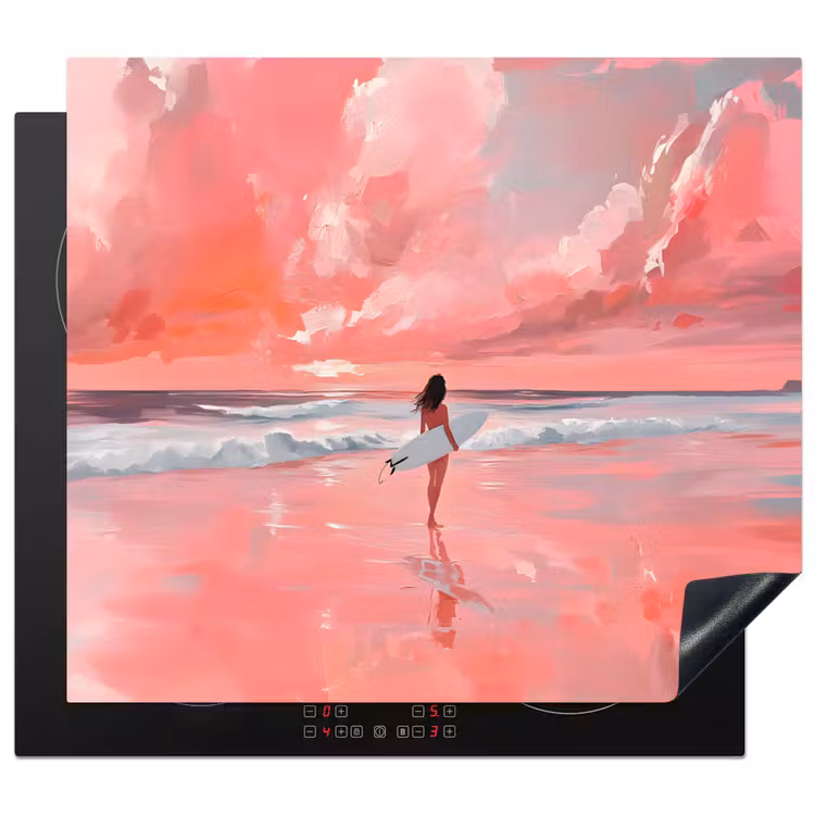 Protector de inducción - Rosa - Surf - Mar — 1