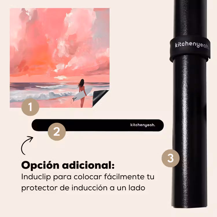 Protector de inducción - Rosa - Surf - Mar — 8