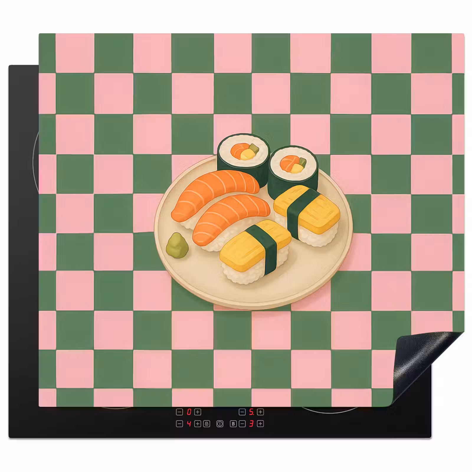 Protector de inducción - Sushi - Plato - Bloqueado - Verde — 1