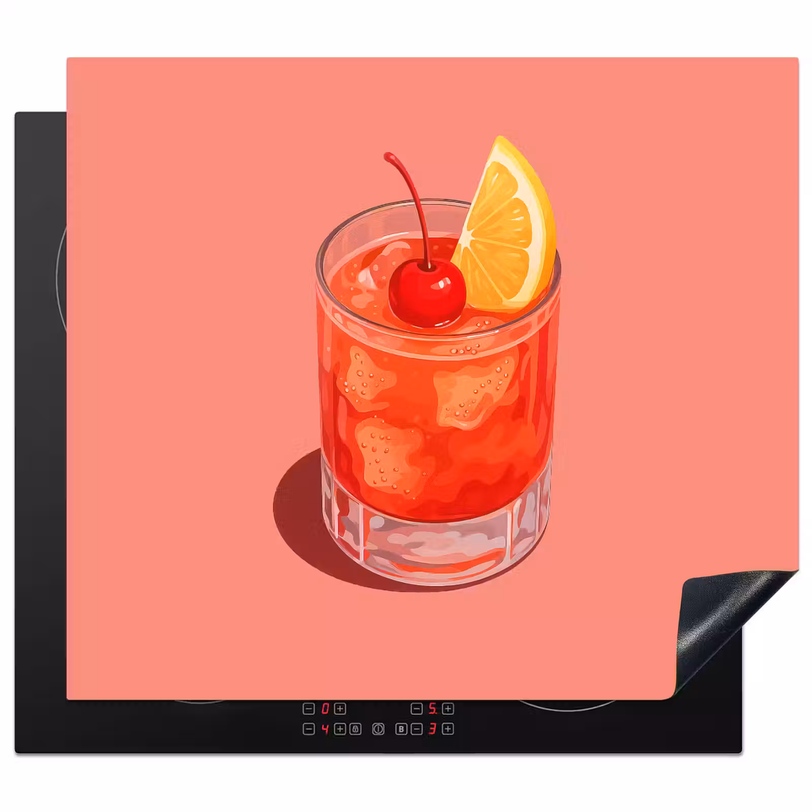 Protector de inducción - Vaso - Cubitos de hielo - Limón - Cereza — 1