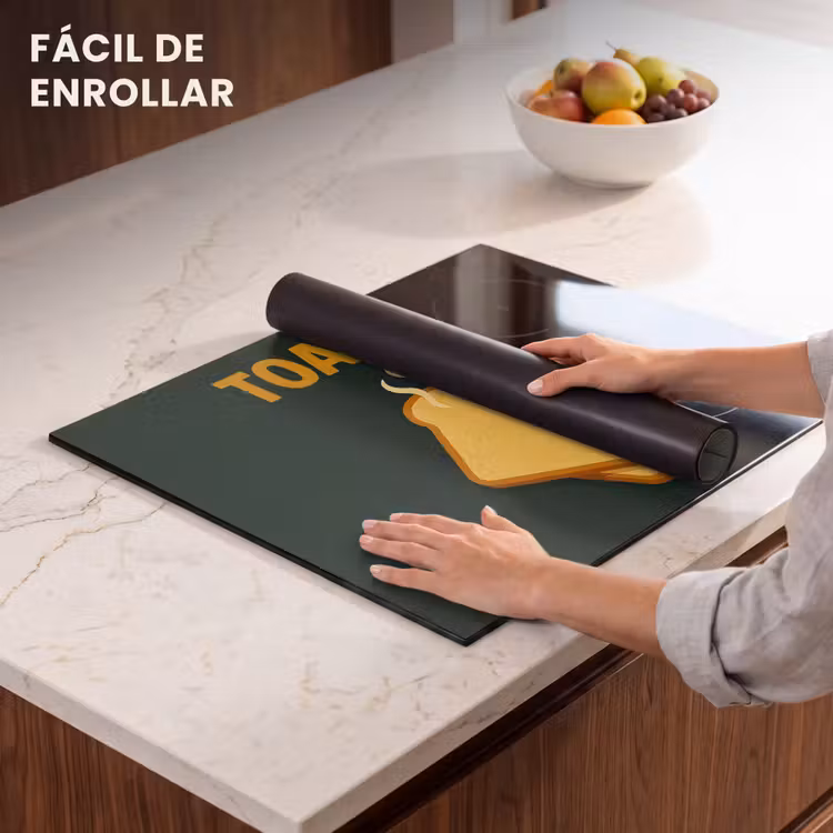 Protector de inducción - Pan - Tostadas - Verde - Minimalista — 7