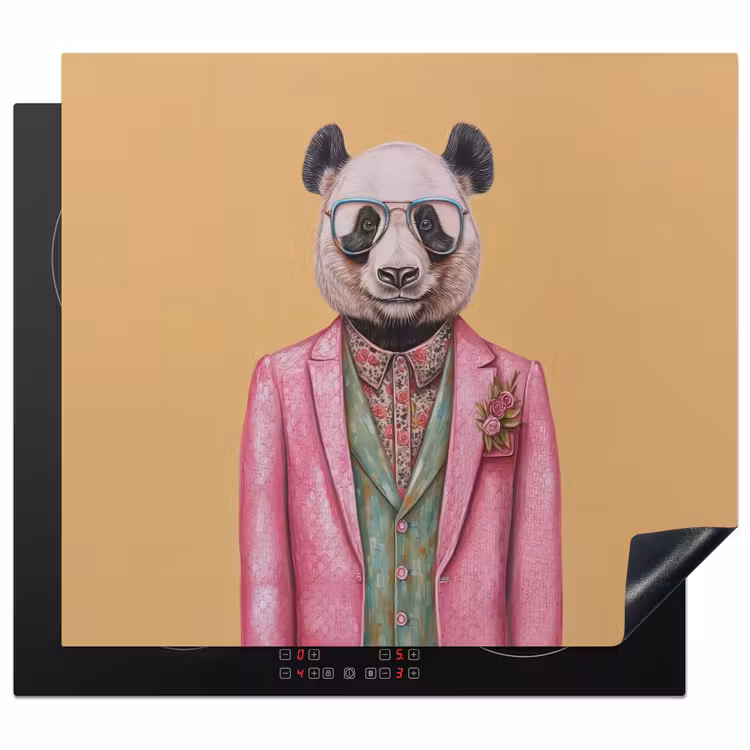 Protector de inducción - Panda - Traje - Gafas de sol - Azul — 1