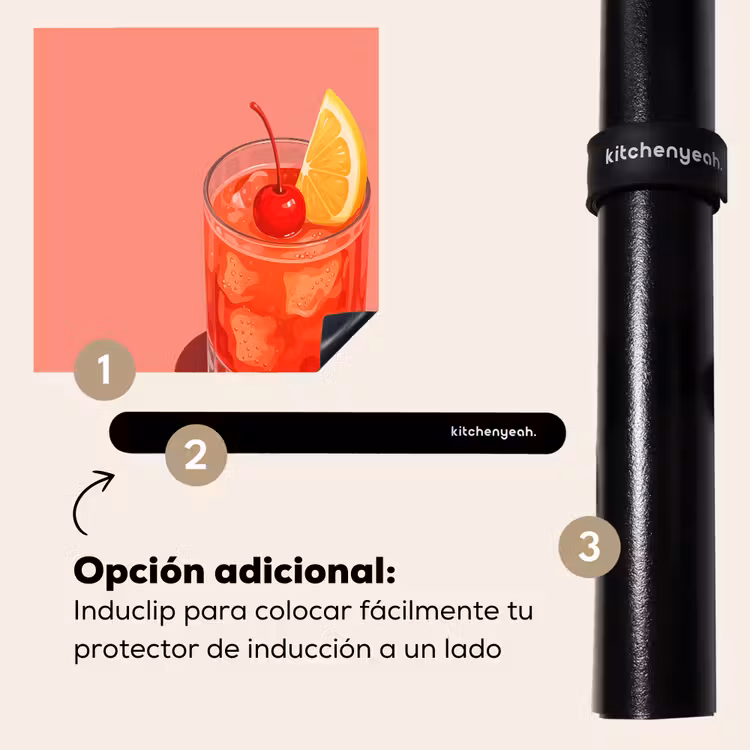 Protector de inducción - Vaso - Cubitos de hielo - Limón - Cereza — 8