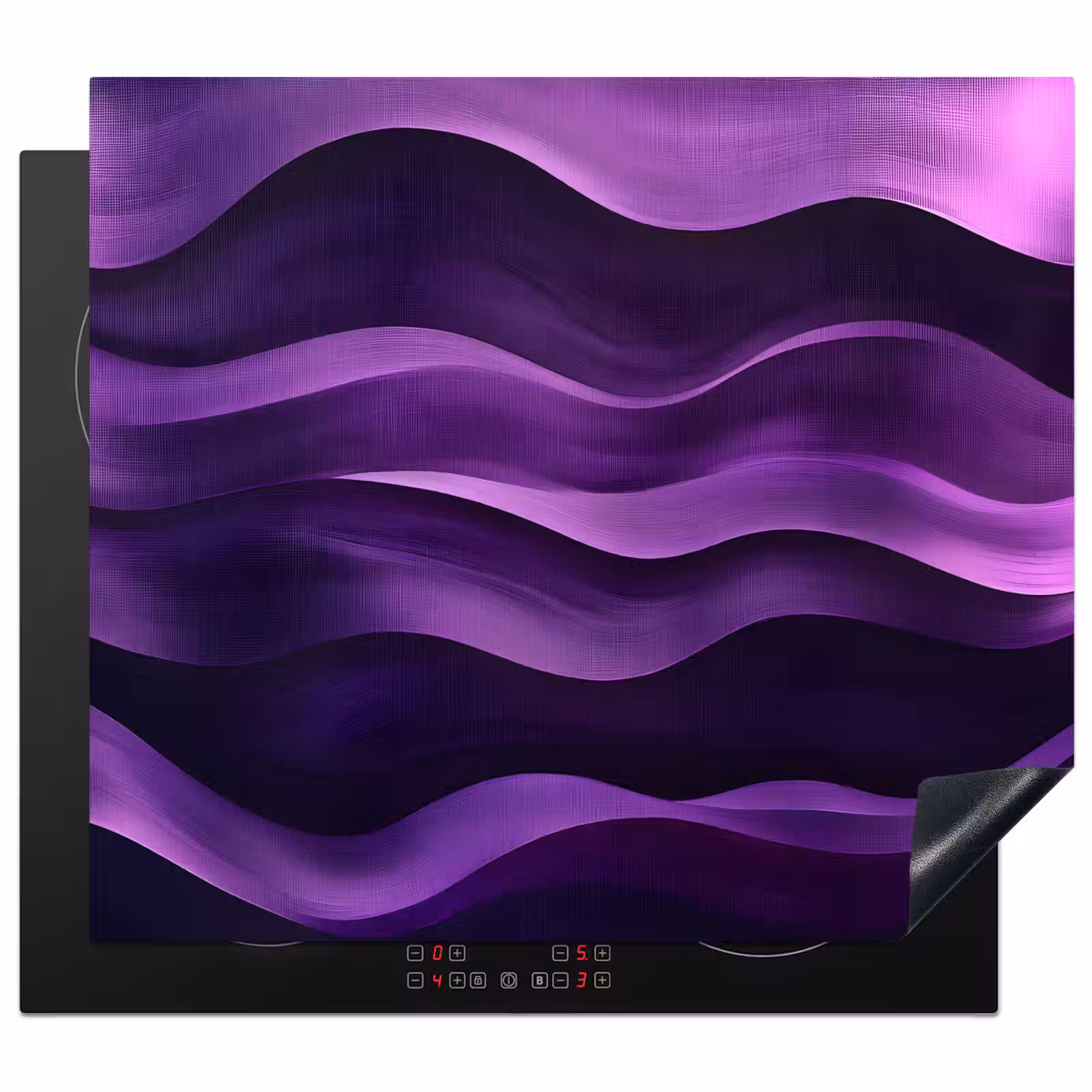 Protector de inducción - Olas - Abstracto - Morado — 1