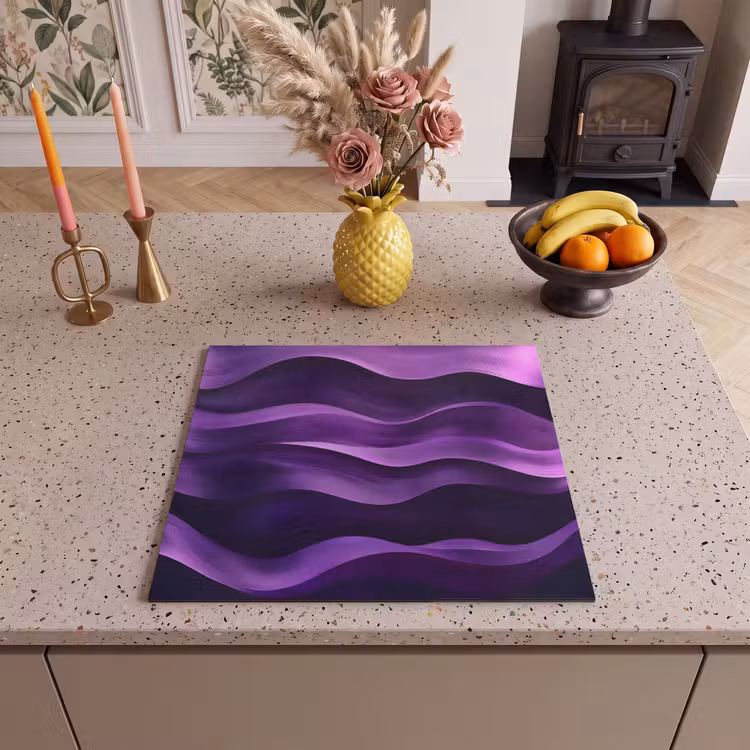 Protector de inducción - Olas - Abstracto - Morado — 3