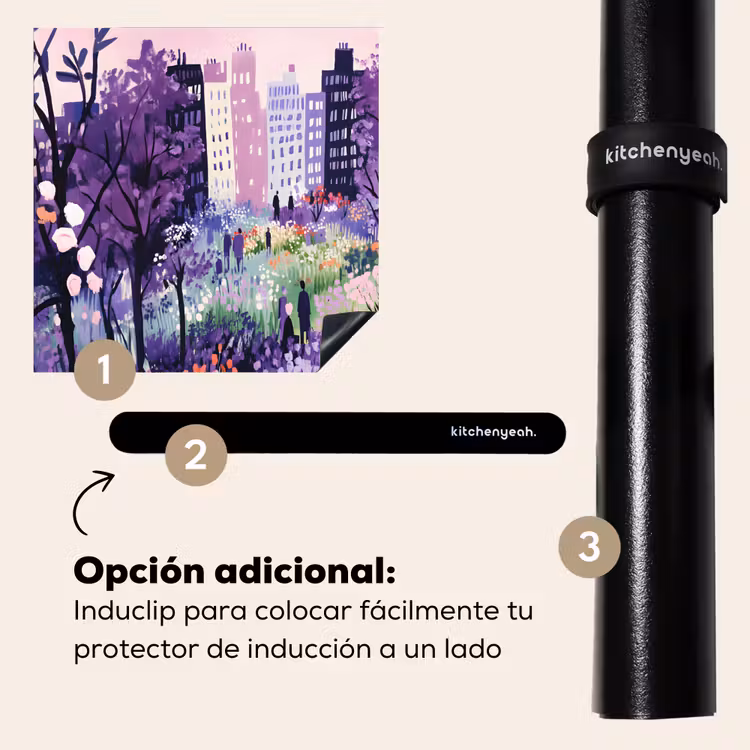 Protector de inducción - Parque - Árboles - Flores - Edificios — 8