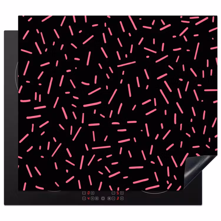 Protector de inducción - Juego - Rayas - Rosa - Abstracto — 1