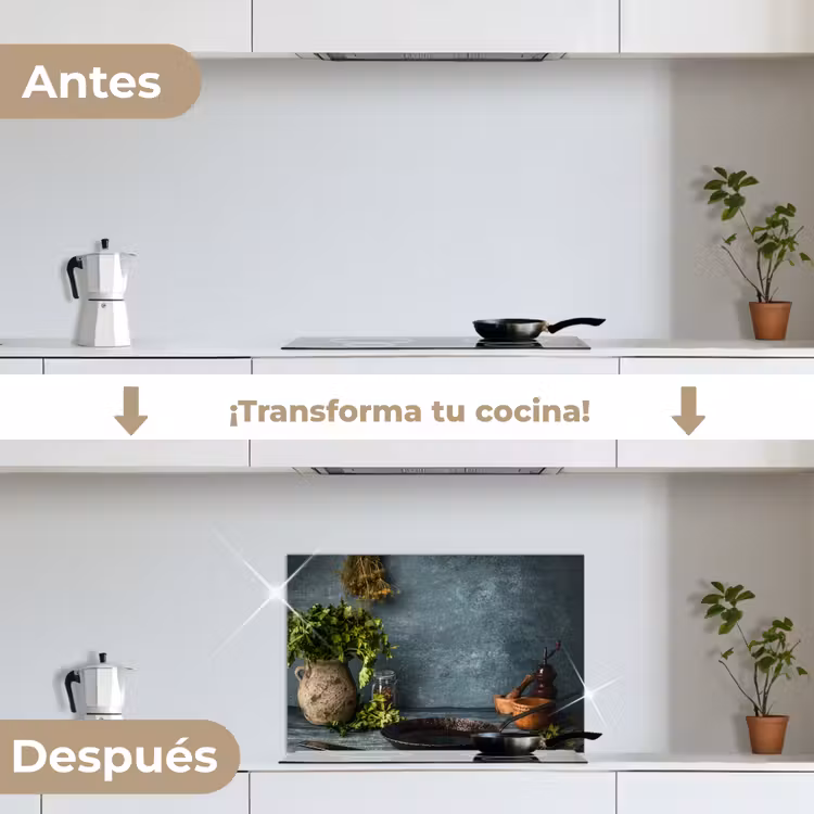 Salpicaderos de cocina - Bodegón con hierbas de cocina — 7