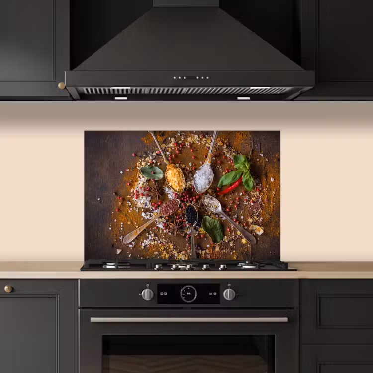 Salpicaderos de cocina - Mosaico de hierbas y especias — 5