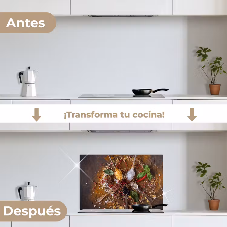 Salpicaderos de cocina - Mosaico de hierbas y especias — 7