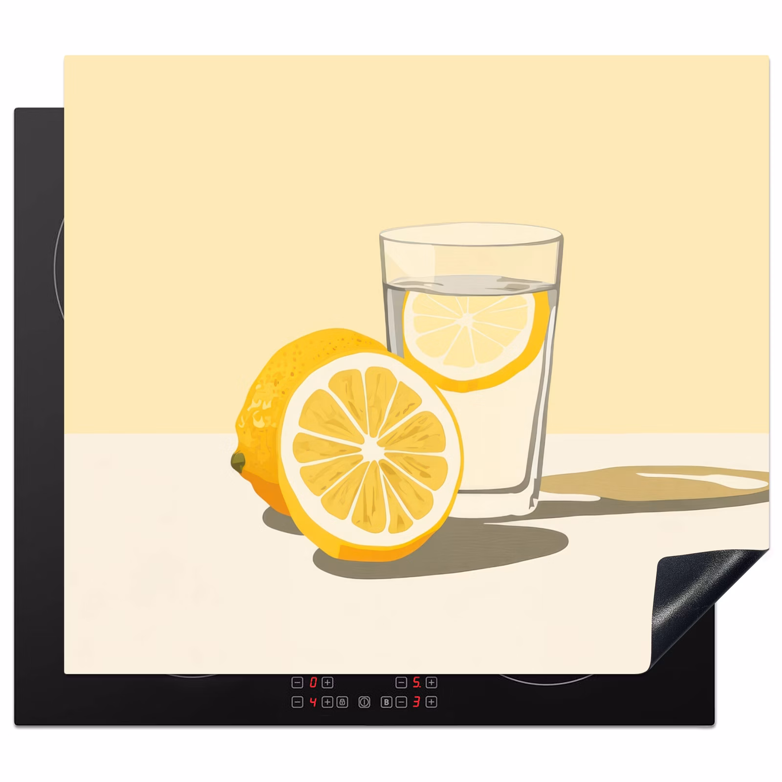Protector de inducción - Vidrio - Rodajas de limón - Amarillo — 1