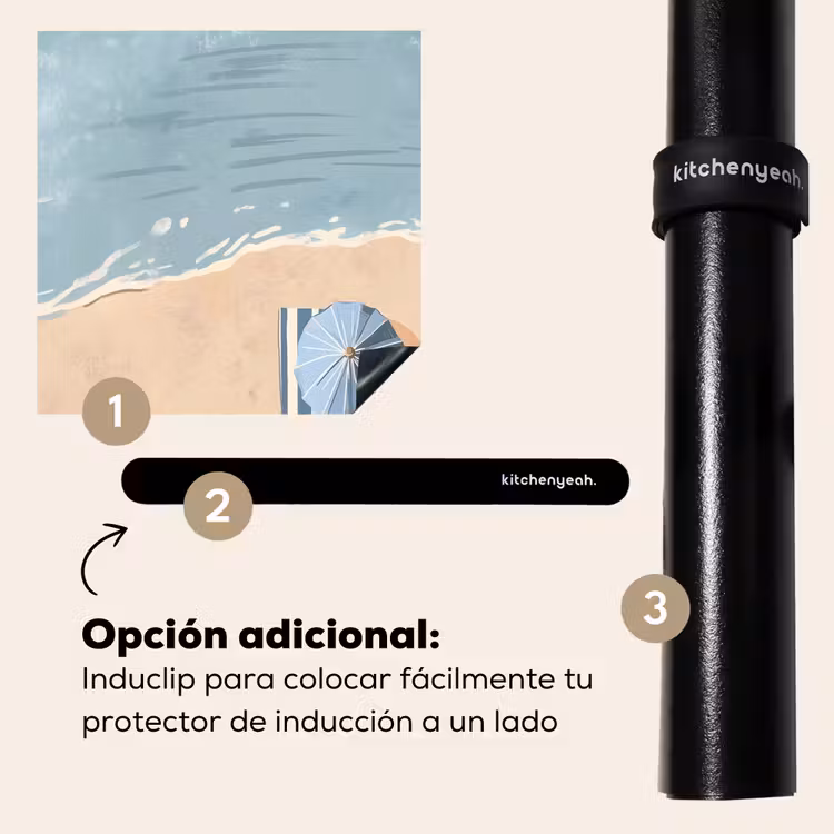 Protector de inducción - Toalla de playa - Rayas - Sombrilla - Playa — 8