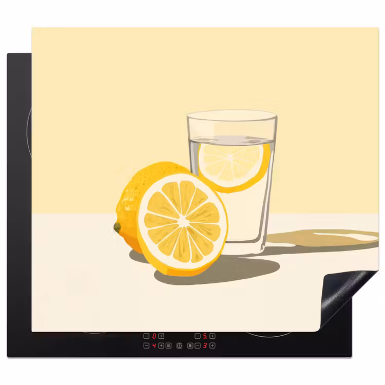 Protector de inducción - Vidrio - Rodajas de limón - Amarillo — 1