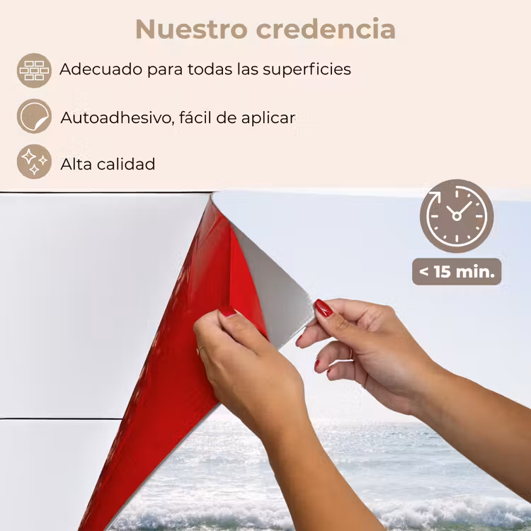 Salpicaderos de cocina - Brisa marina radiante — 4