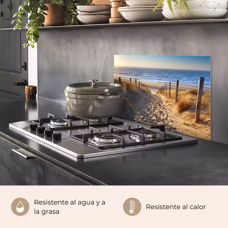 Salpicaderos de cocina - Camino de dunas al mar — 2