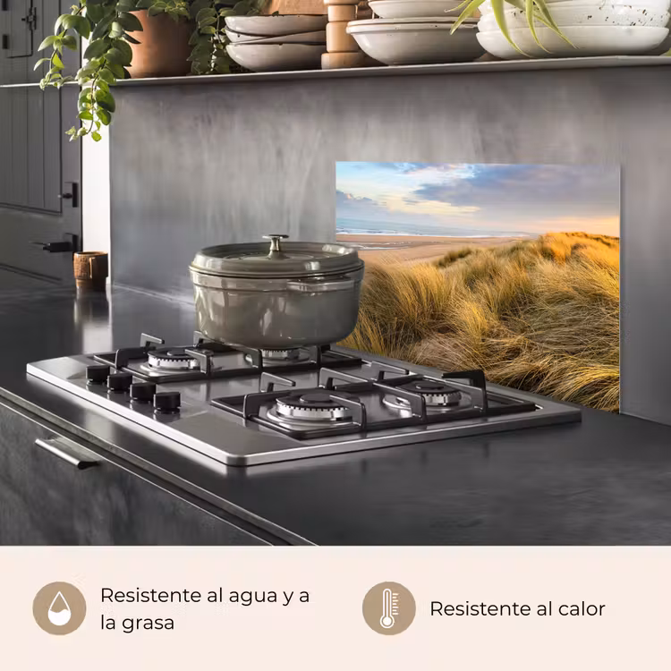 Salpicaderos de cocina - Hora dorada en las dunas — 2