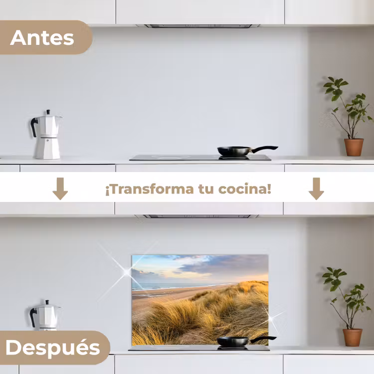 Salpicaderos de cocina - Hora dorada en las dunas — 7