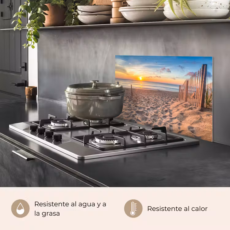 Salpicaderos de cocina - Luz matinal junto al mar — 2