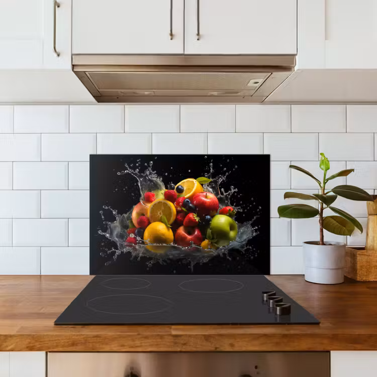 Salpicaderos de cocina - Fruta - Manzana - Naranja - Frutos rojos - Agua — 3