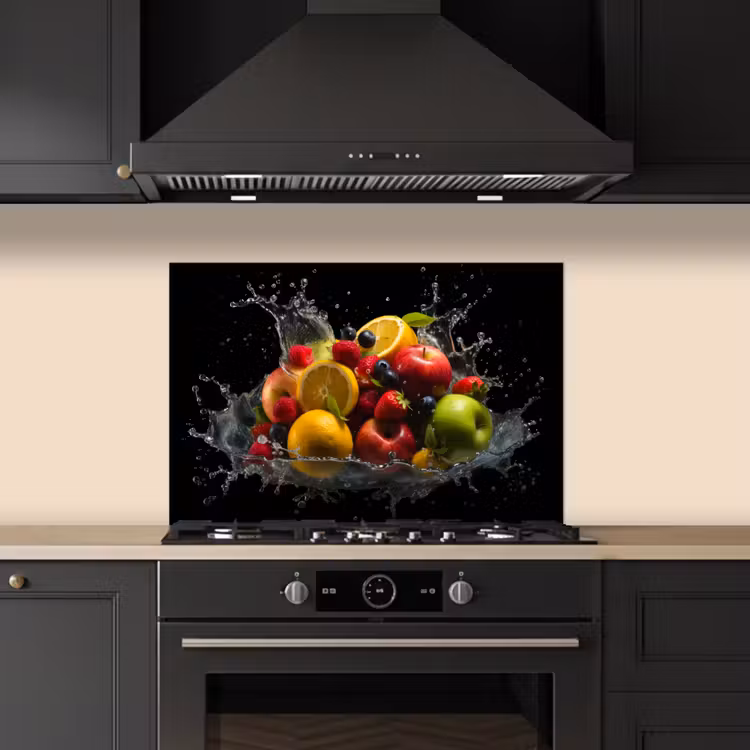 Salpicaderos de cocina - Fruta - Manzana - Naranja - Frutos rojos - Agua — 5