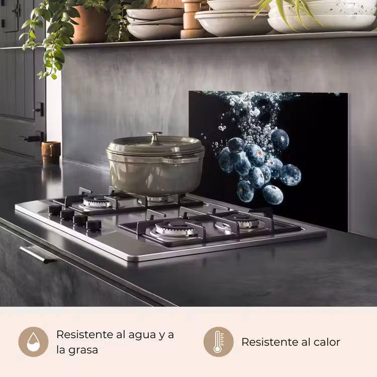 Salpicaderos de cocina - Inmersión en arándanos — 2