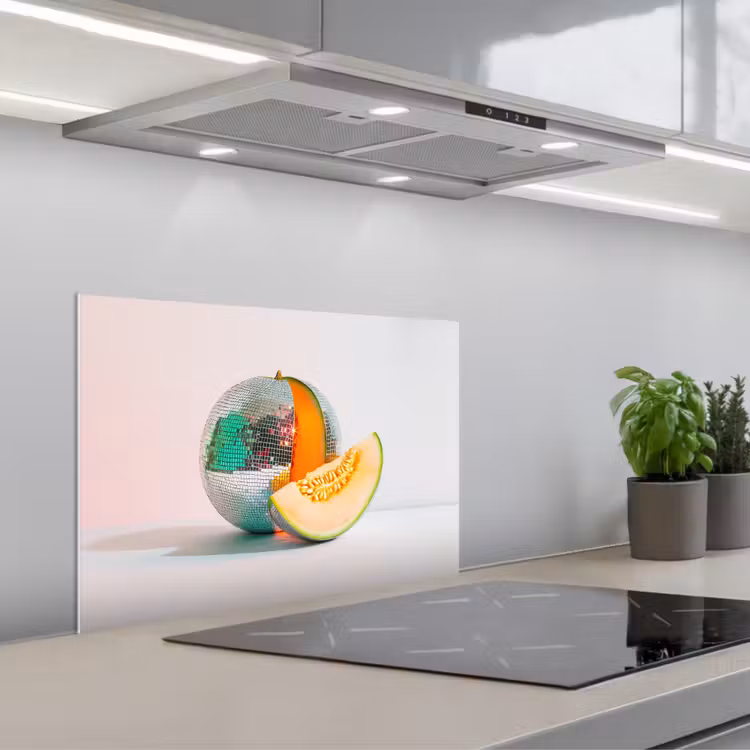Salpicaderos de cocina - Disco - Discoball - Melón - Pastel — 1