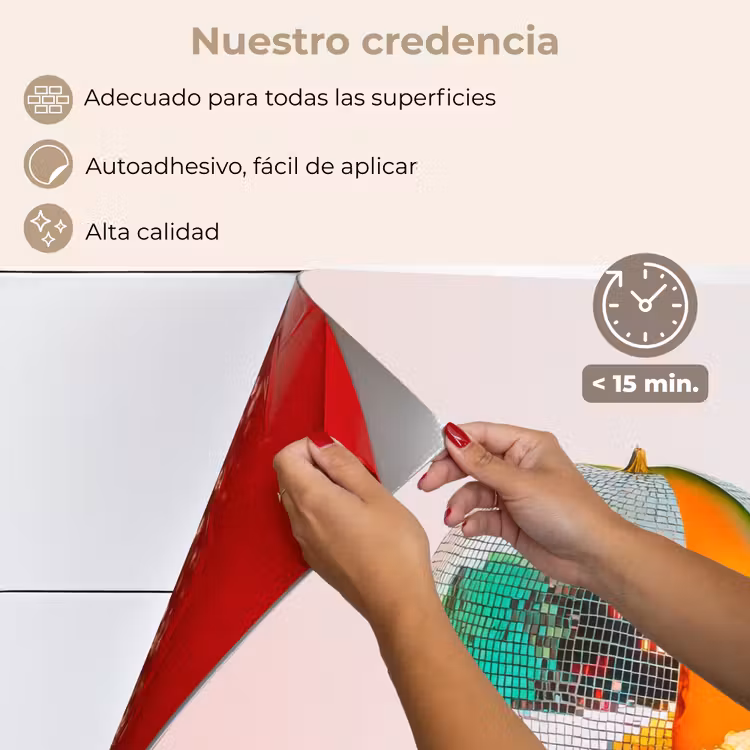 Salpicaderos de cocina - Disco - Discoball - Melón - Pastel — 4