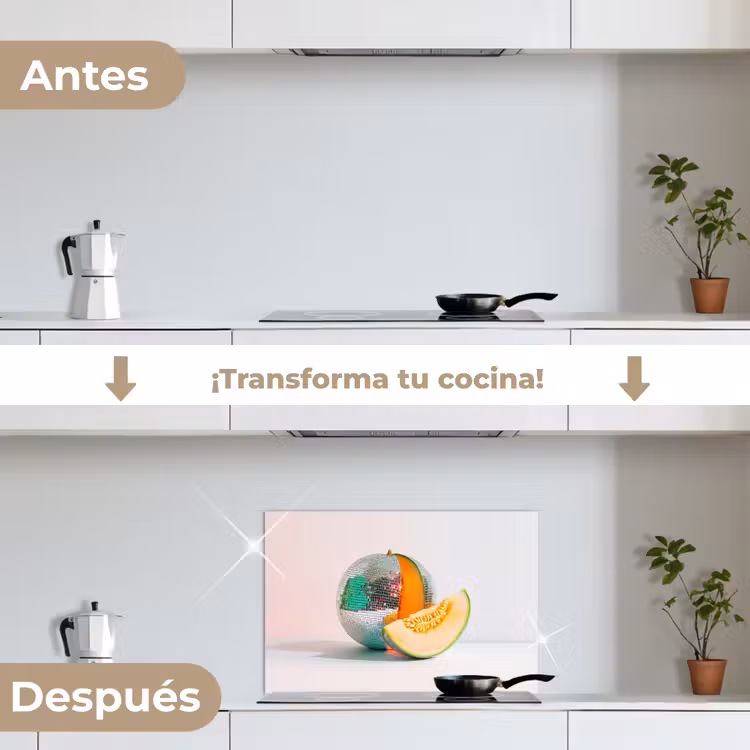 Salpicaderos de cocina - Disco - Discoball - Melón - Pastel — 7