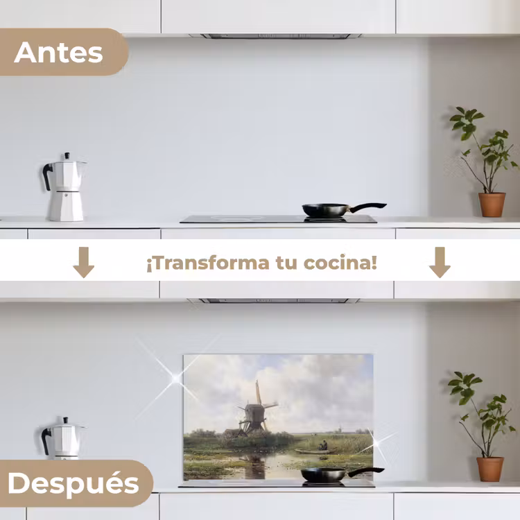 Salpicaderos de cocina - Molino - Willem Roelofs - Maestros antiguos - Arte — 7