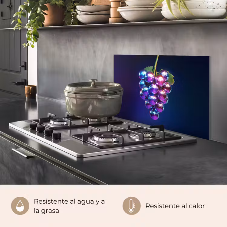 Salpicaderos de cocina - Morado - Disco - Fiesta - Uva — 2